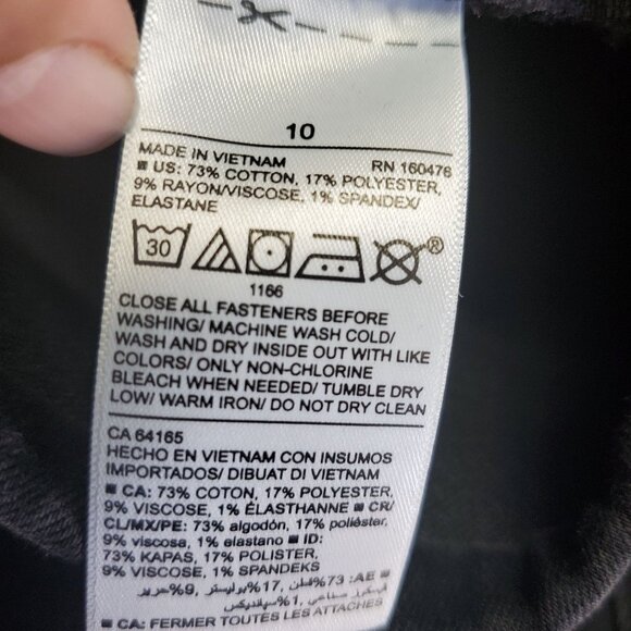 Old Navy Jeans Womens 10 Black Rockstar Super Skinny Jeggings Stretch Denim - Picture 4 of 10